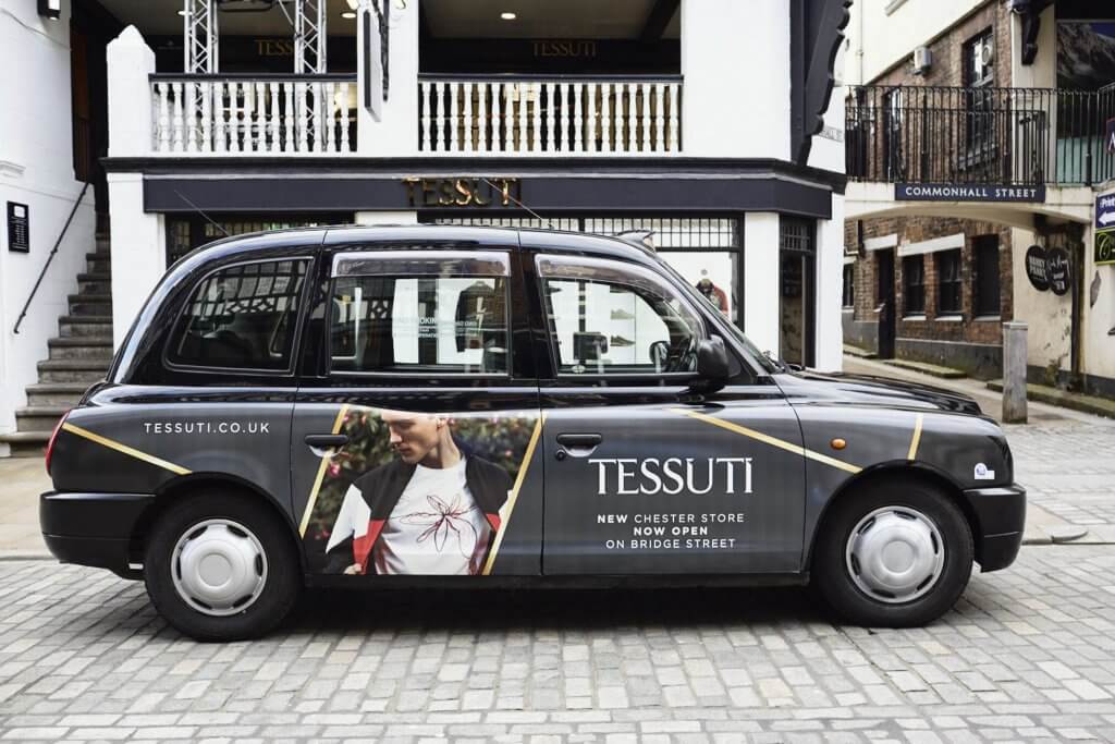Taxi advertising in Kensington reaches the heart of the city.
