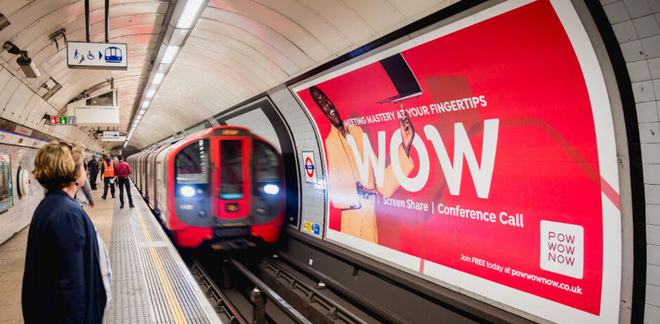 Underground advertising in West Midlands is the distraction commuters are looking for.