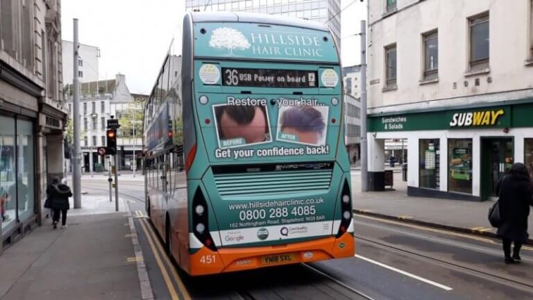 Bus Mega Rears in Swansea.