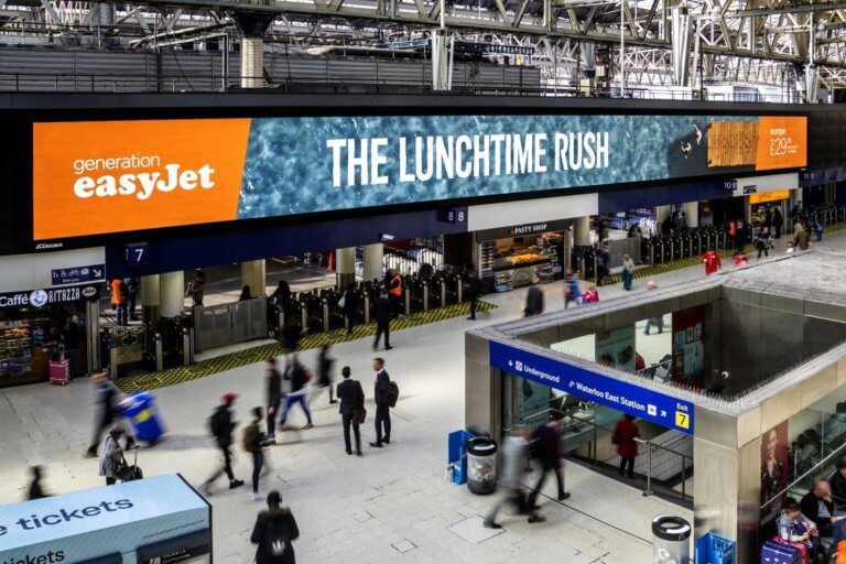 Rail advertising in London reaches local and national audiences.